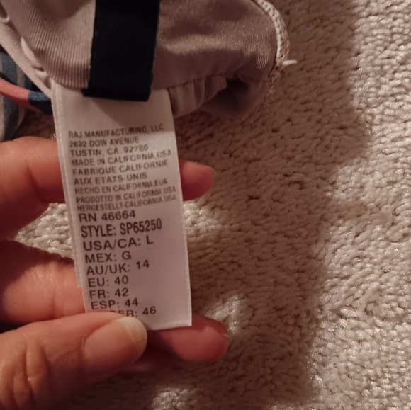 Splendid~Pink & Blue Striped Strapless Criss Cross Tie Back One Piece Swimsuit - Picture 9 of 16